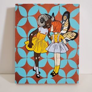 Original acrylic painting - Butterfly girls 🦋